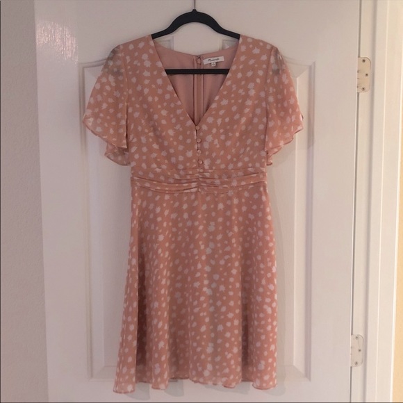 Madewell Ruched-Waist Mini Dress in Star Shower - Picture 2 of 4